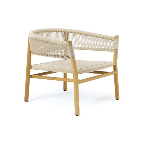 ETHIMO KILT Fauteuil Lounge - Teck