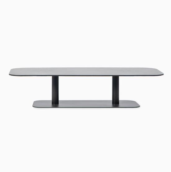 VINCENT SHEPPARD-KODO Table basse rectangulaire 127X43cm ALUMINIUM