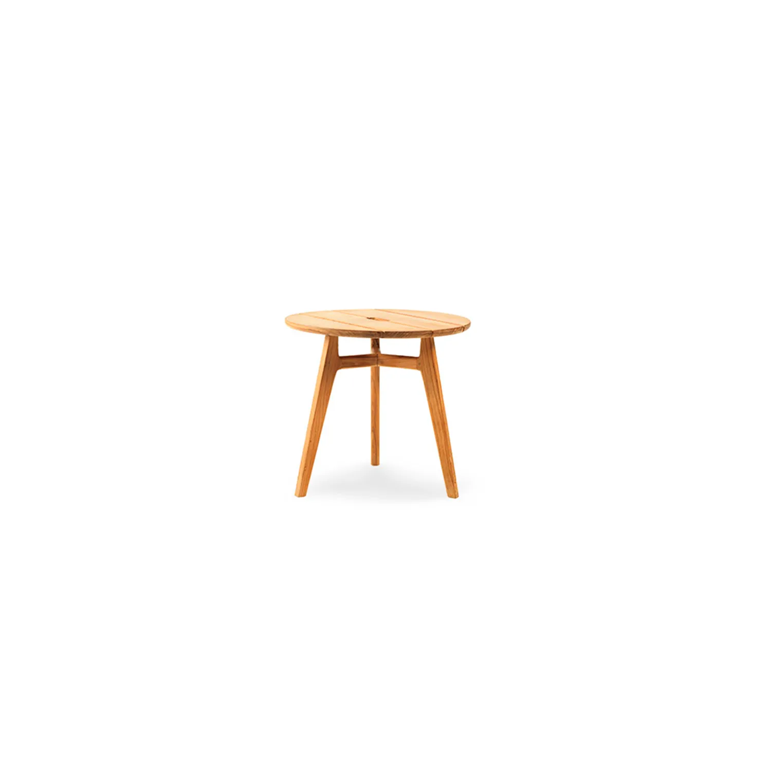 ETHIMO KNIT Table basse ronde &#216;50cm - Teck