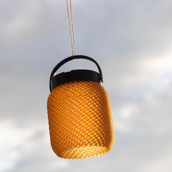LES JARDINS Aix-en-Provence - LOLIE Lampion &#224; suspendre solaire et rechargeable Ht.19.5cm &#216;15.5cm